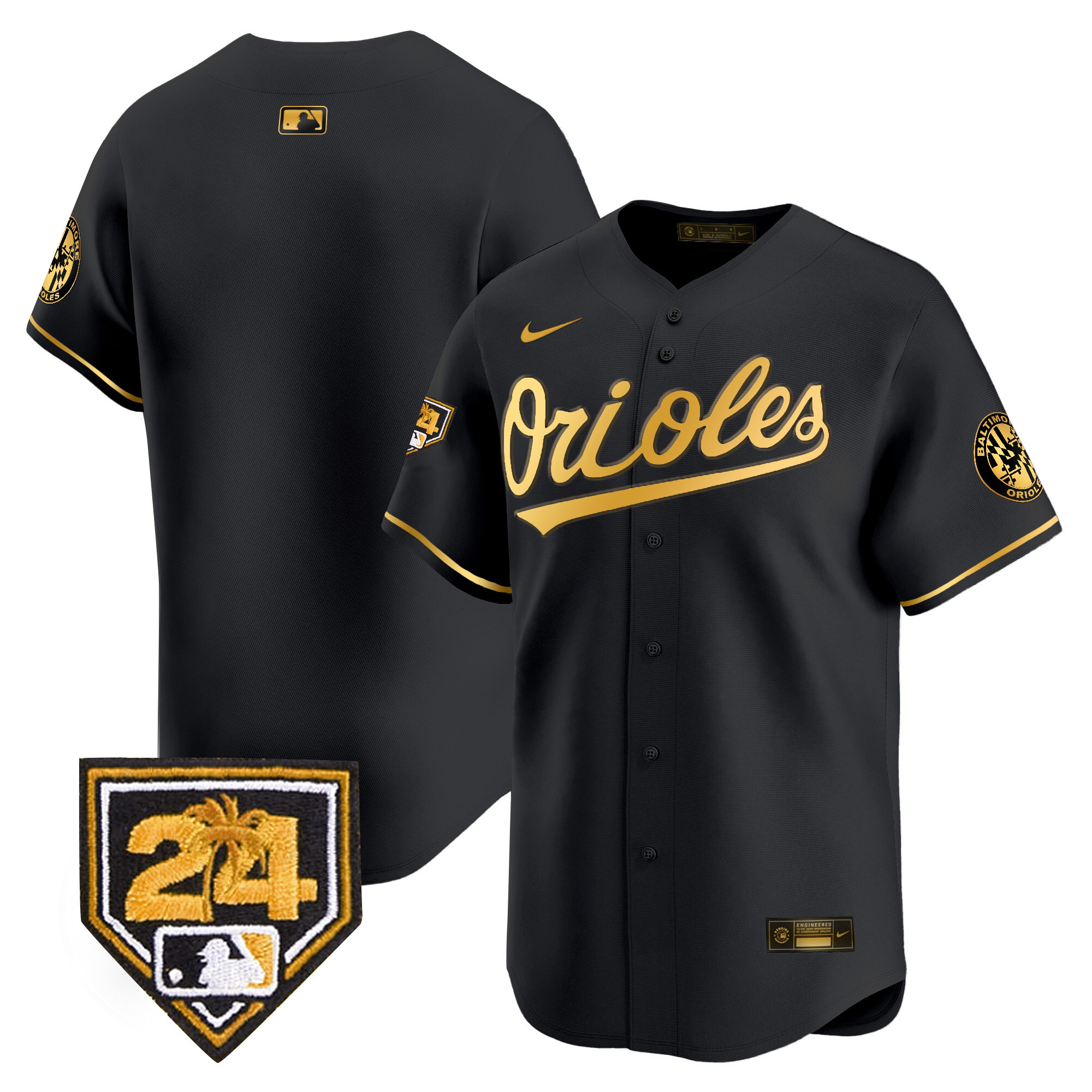 Men's Orioles 2024 Spring Training Patch Vapor Premier Limited Jersey - All Stitched - Image 14