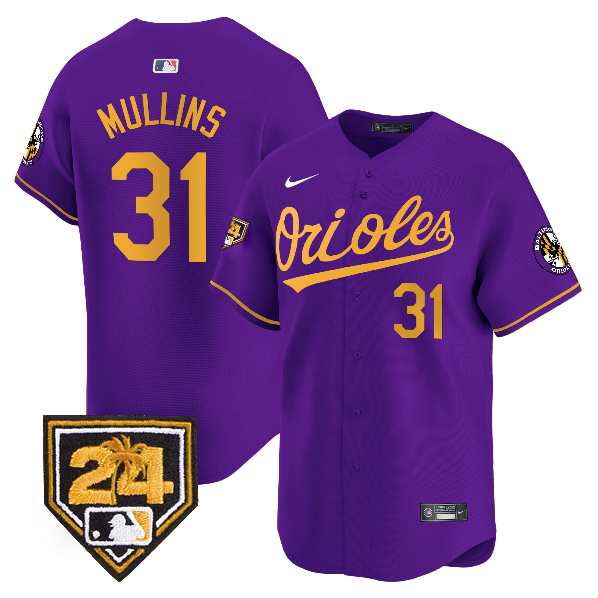 Men's Orioles 2024 Spring Training Patch Vapor Premier Limited Jersey - All Stitched - Image 18