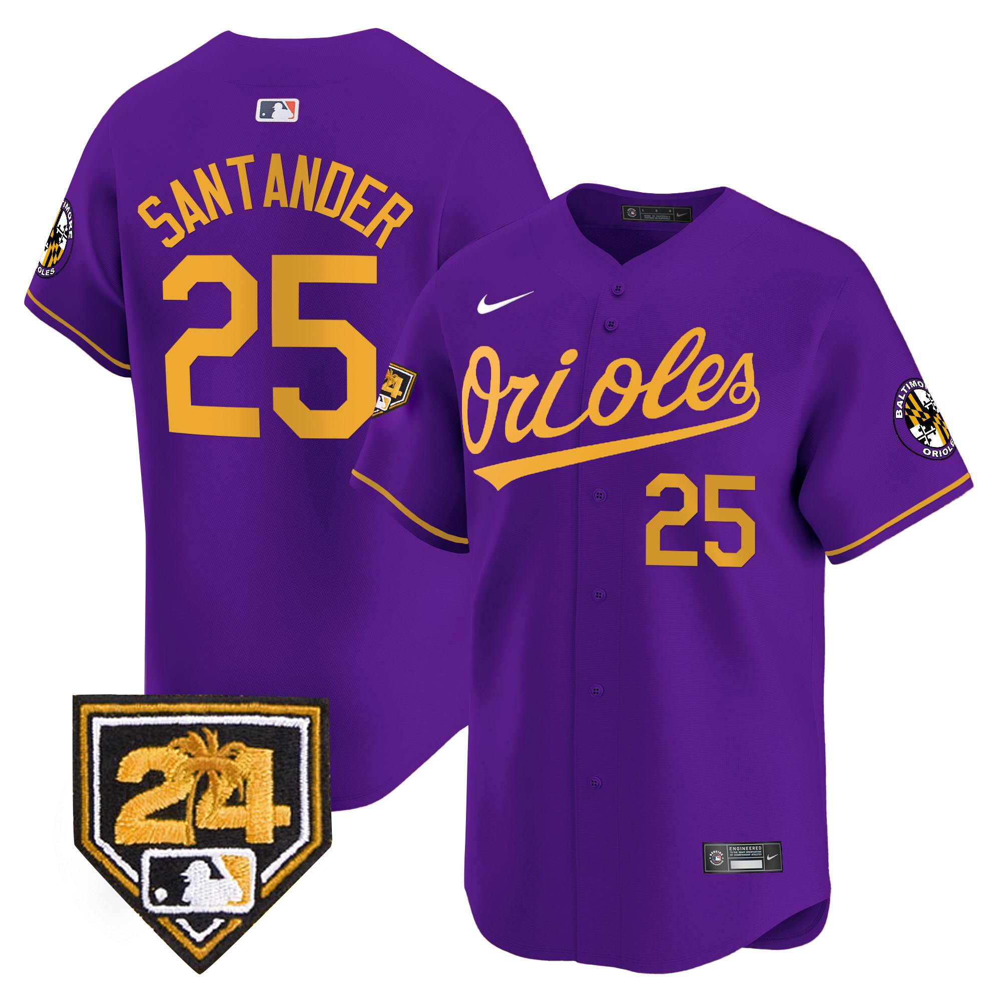 Men's Orioles 2024 Spring Training Patch Vapor Premier Limited Jersey - All Stitched - Image 19