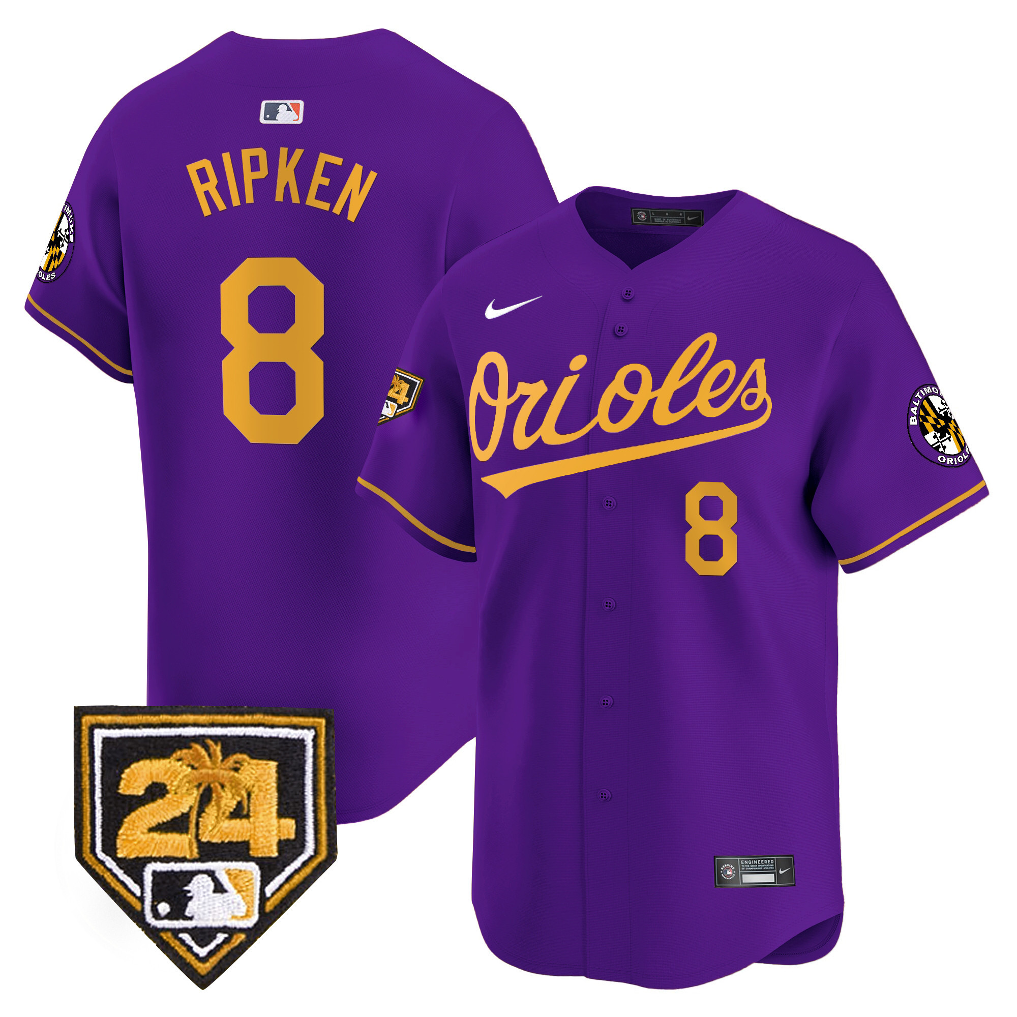 Men's Orioles 2024 Spring Training Patch Vapor Premier Limited Jersey - All Stitched - Image 20