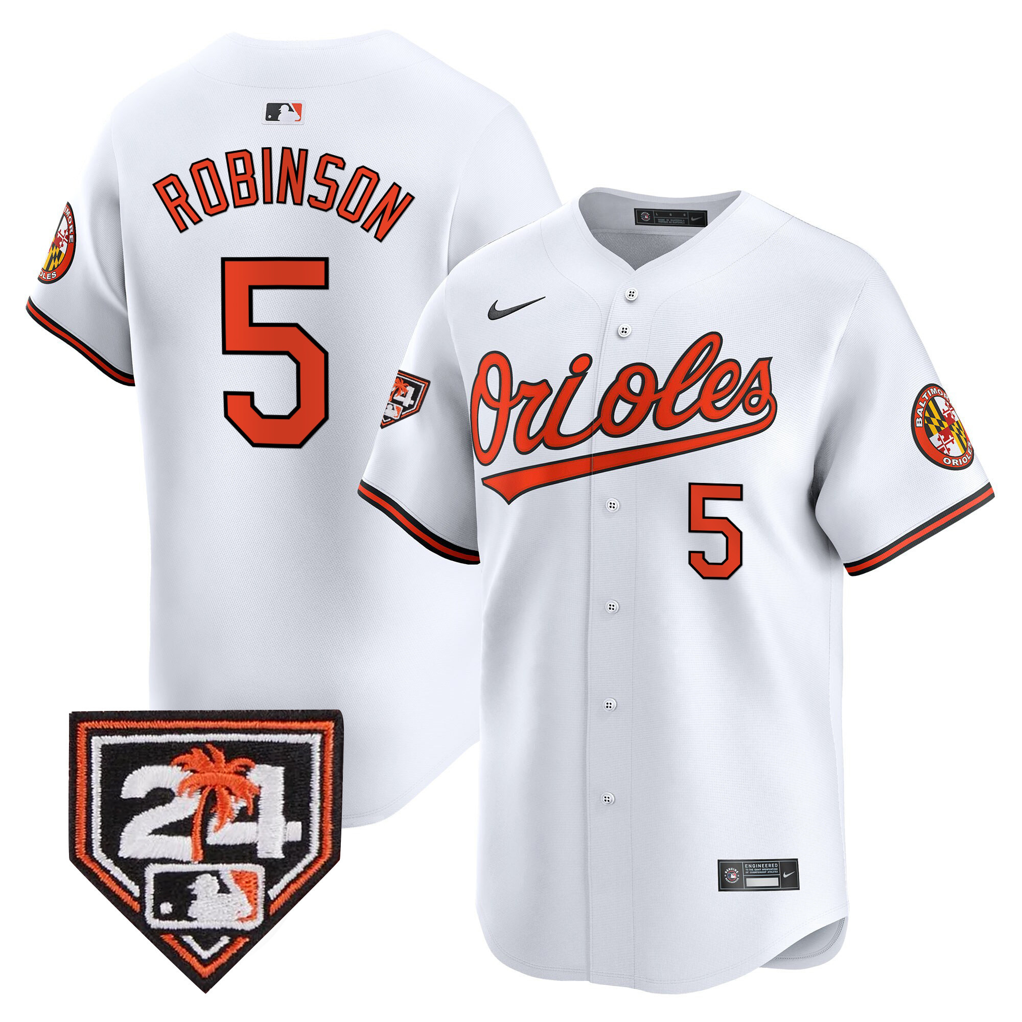 Men's Orioles 2024 Spring Training Patch Vapor Premier Limited Jersey - All Stitched - Image 23
