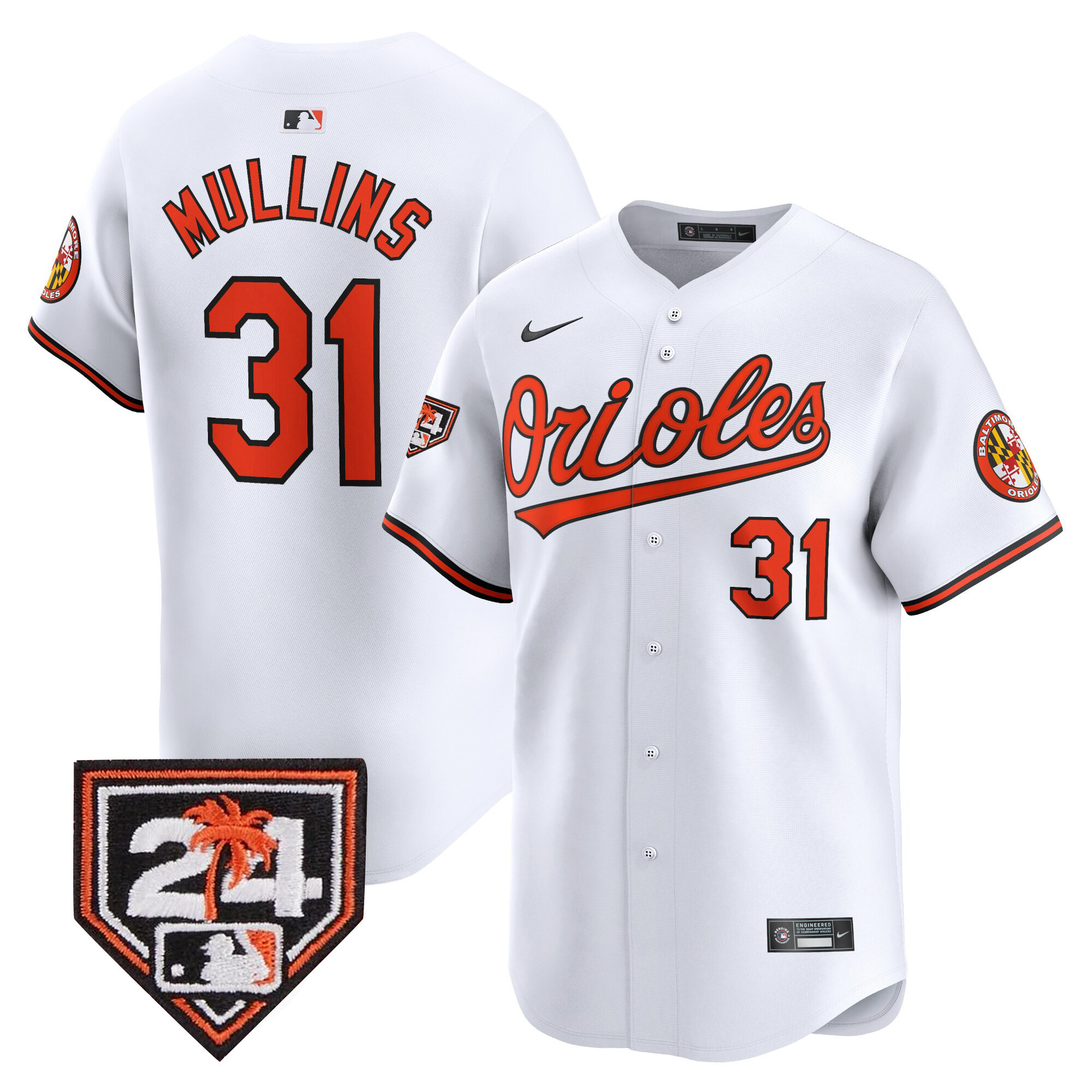 Men's Orioles 2024 Spring Training Patch Vapor Premier Limited Jersey - All Stitched - Image 25