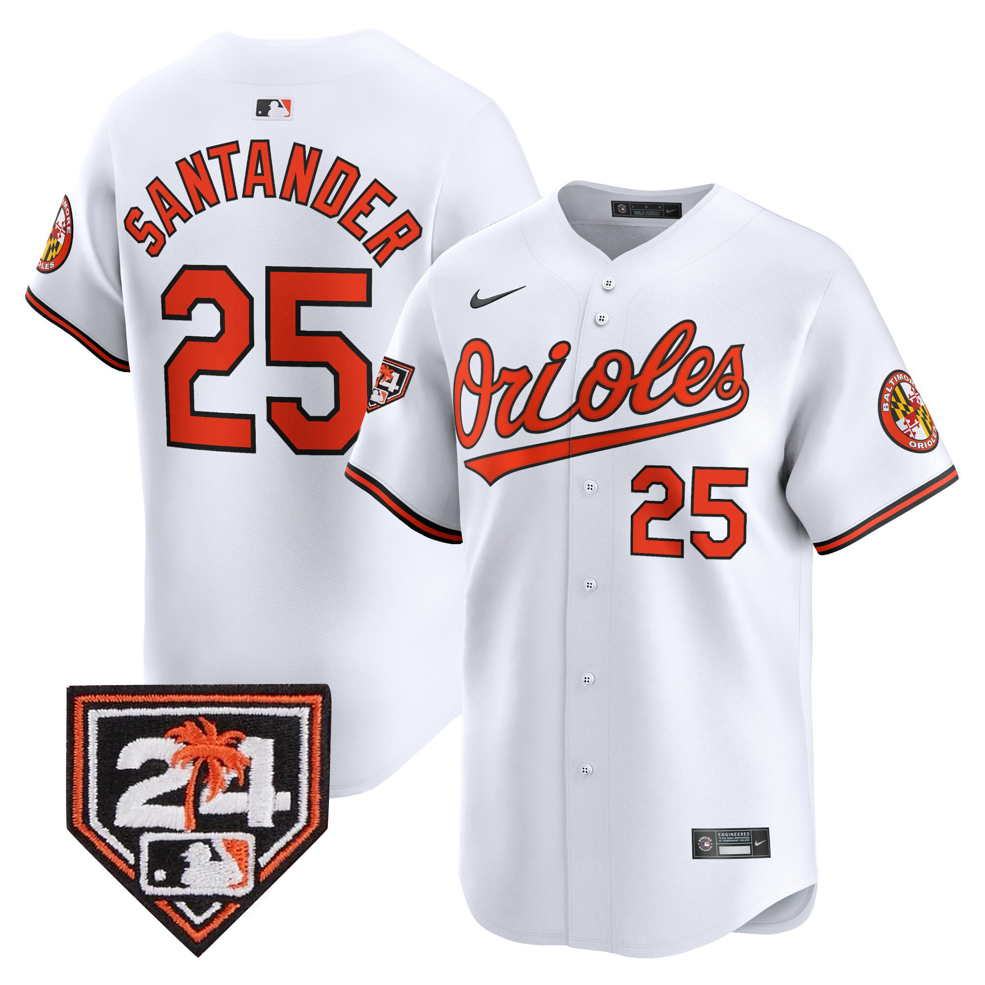 Men's Orioles 2024 Spring Training Patch Vapor Premier Limited Jersey - All Stitched - Image 26