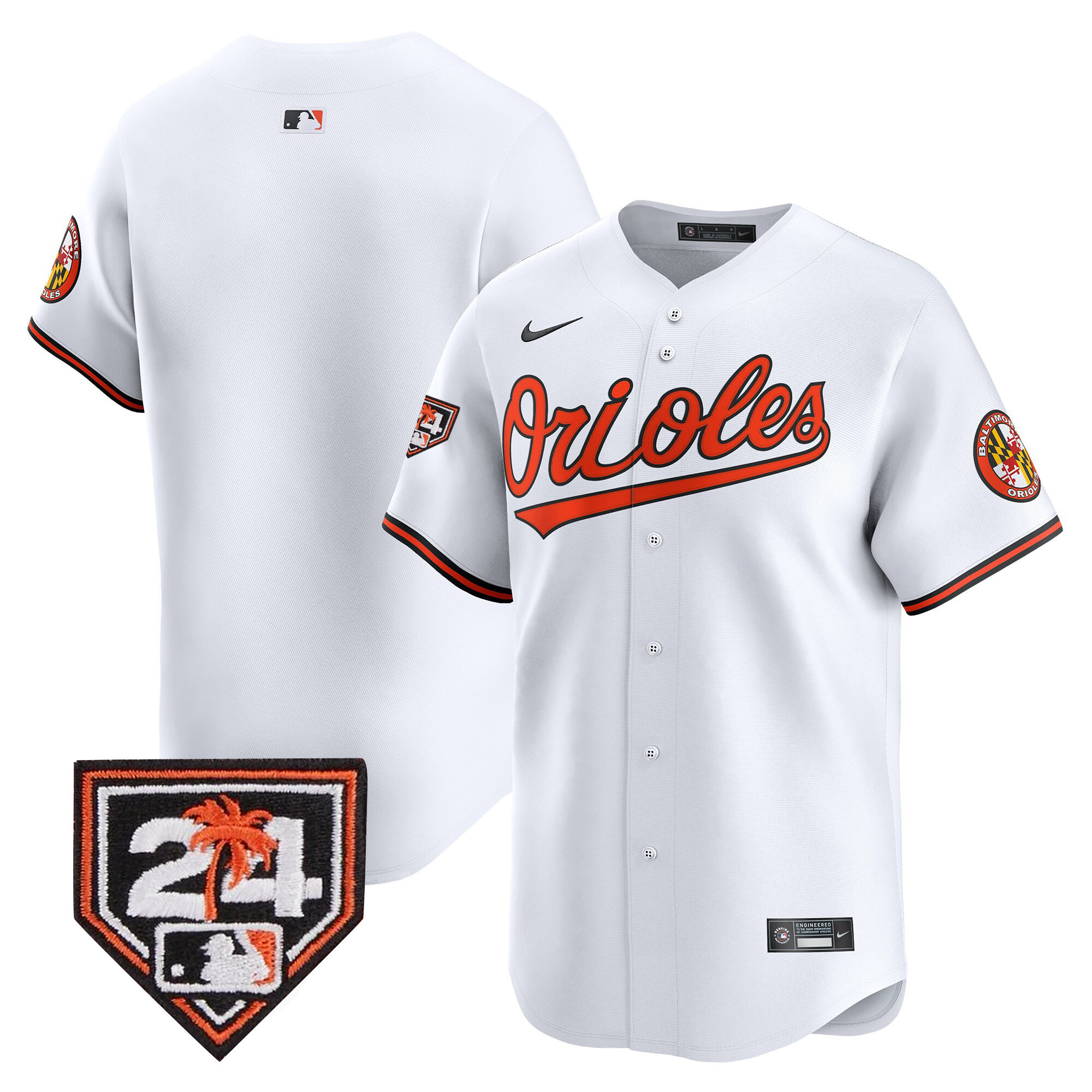 Men's Orioles 2024 Spring Training Patch Vapor Premier Limited Jersey - All Stitched - Image 28