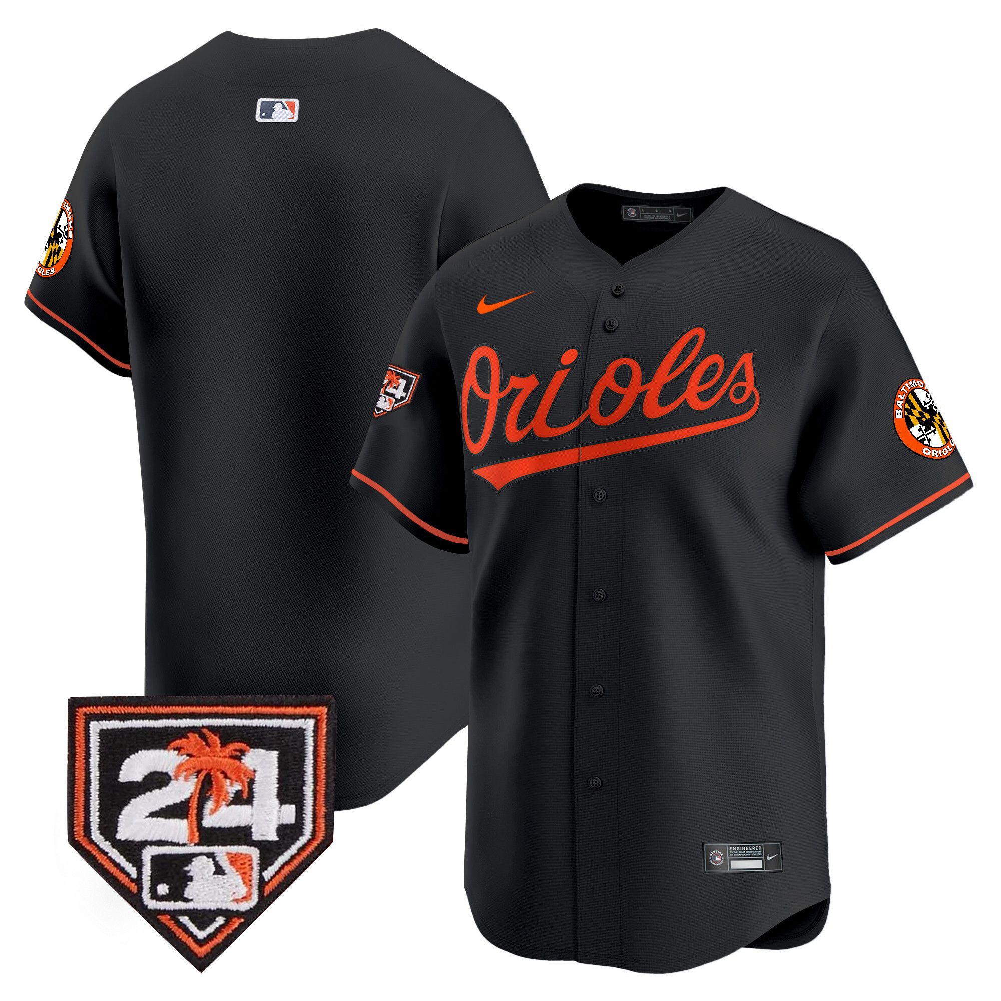 Men's Orioles 2024 Spring Training Patch Vapor Premier Limited Jersey - All Stitched - Image 35