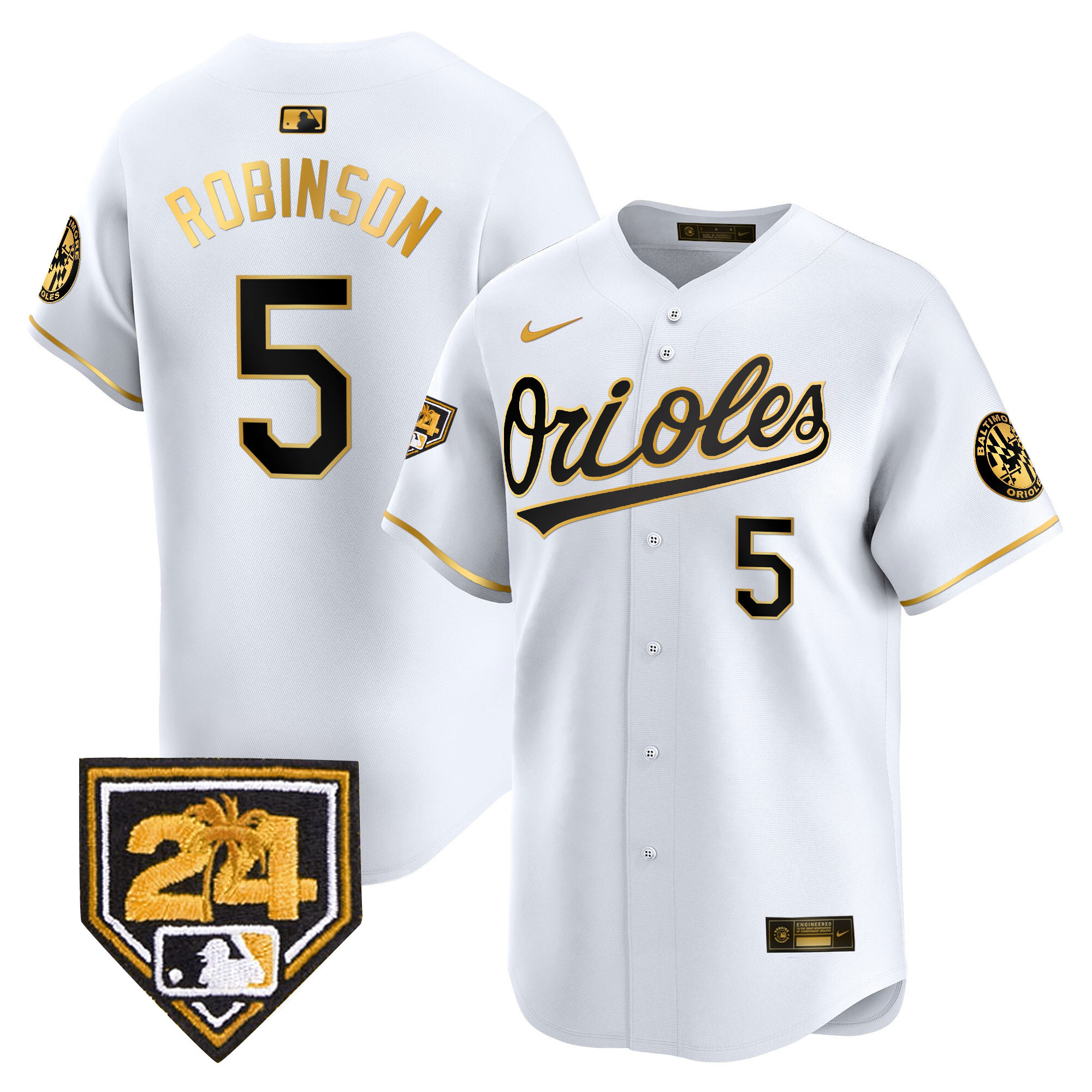 Men's Orioles 2024 Spring Training Patch Vapor Premier Limited Jersey - All Stitched - Image 2