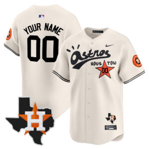 Houston Astros Cactus Jack Style Vapor Premier Limited Custom Jersey - Stitched