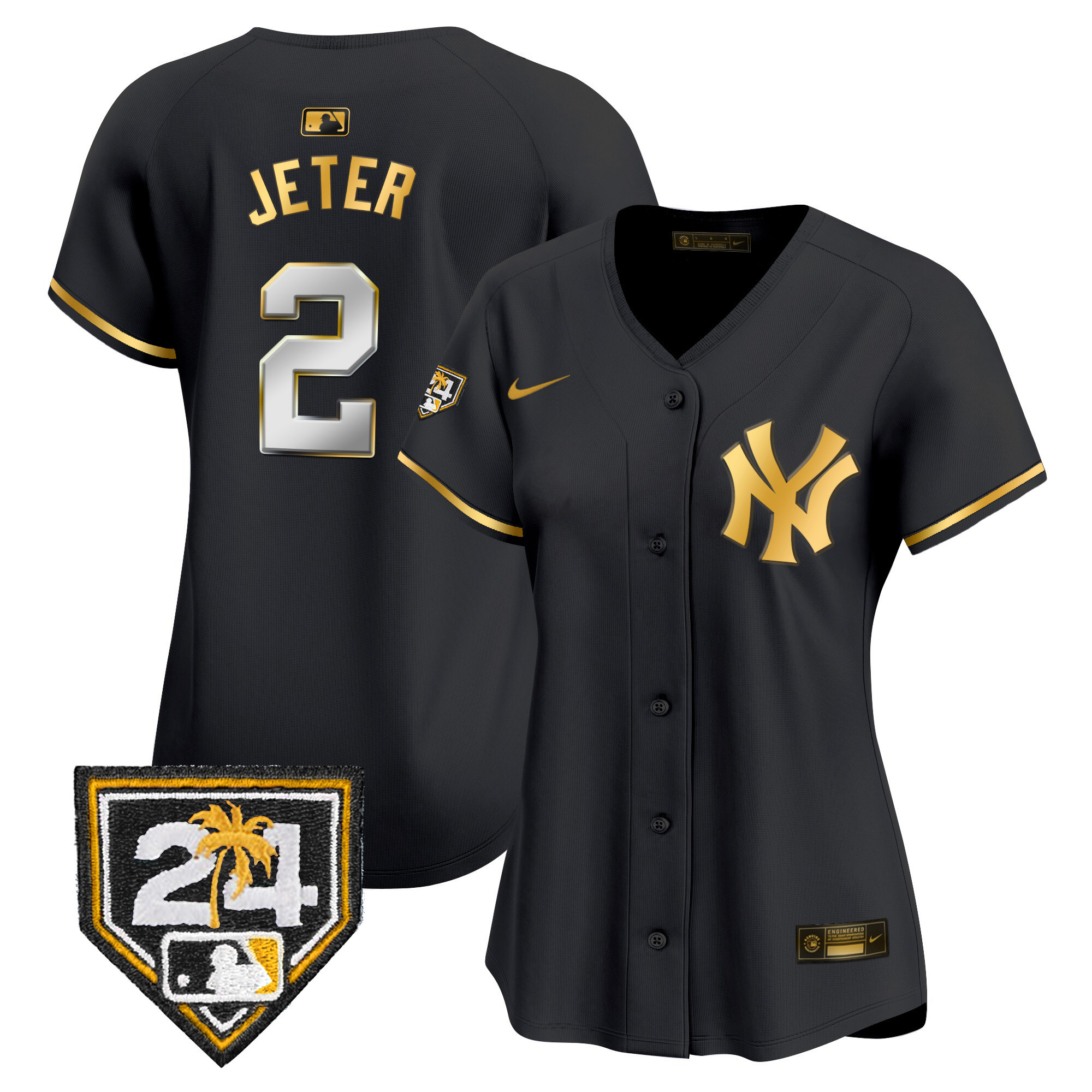 Women's New York Yankees 2024 Spring Training Patch Vapor Premier Limited Jersey - All Stitched - Image 4