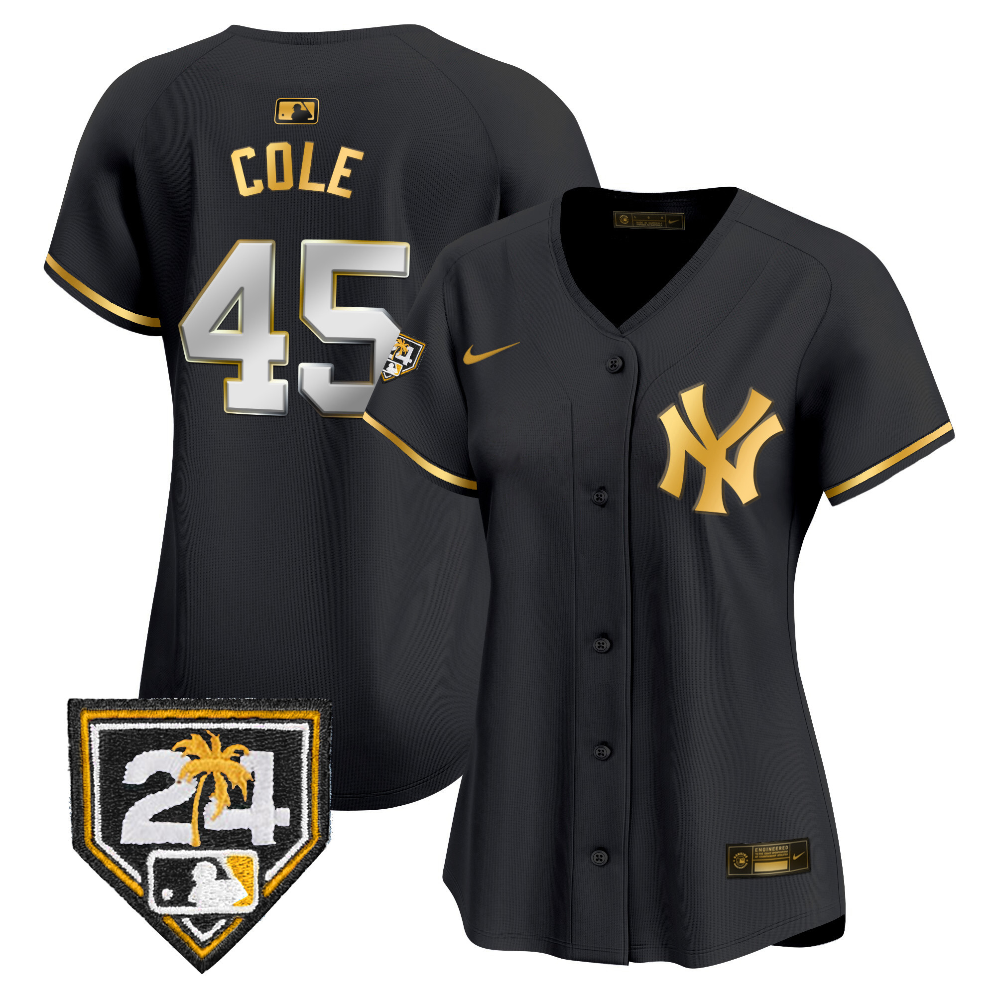 Women's New York Yankees 2024 Spring Training Patch Vapor Premier Limited Jersey - All Stitched - Image 5