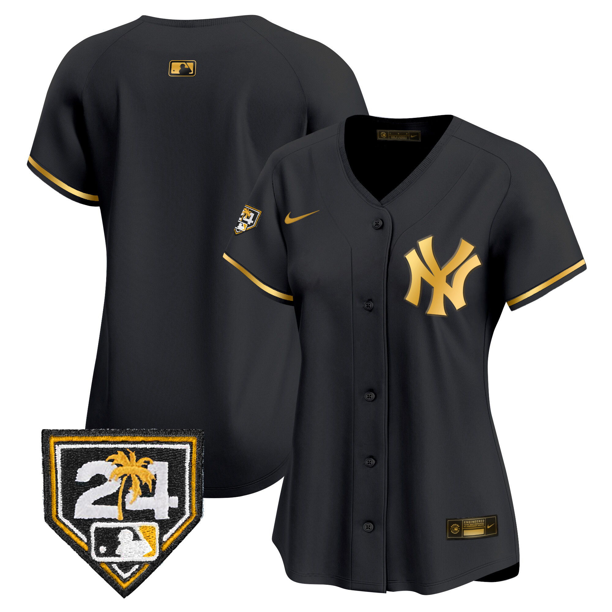 Women's New York Yankees 2024 Spring Training Patch Vapor Premier Limited Jersey - All Stitched - Image 8