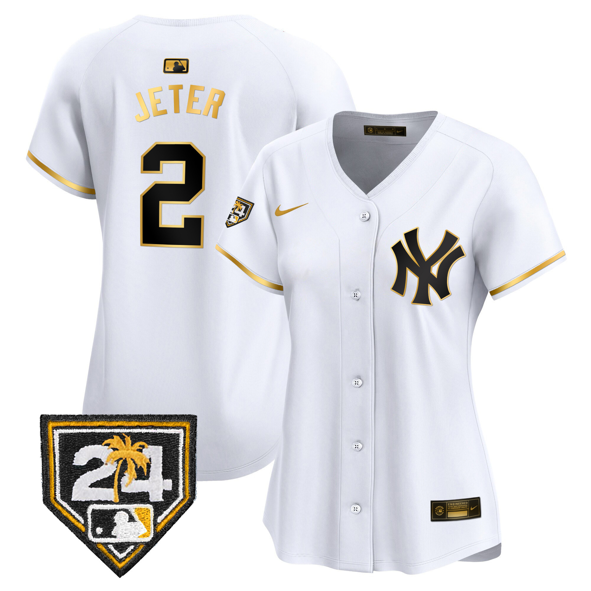 Women's New York Yankees 2024 Spring Training Patch Vapor Premier Limited Jersey - All Stitched - Image 12