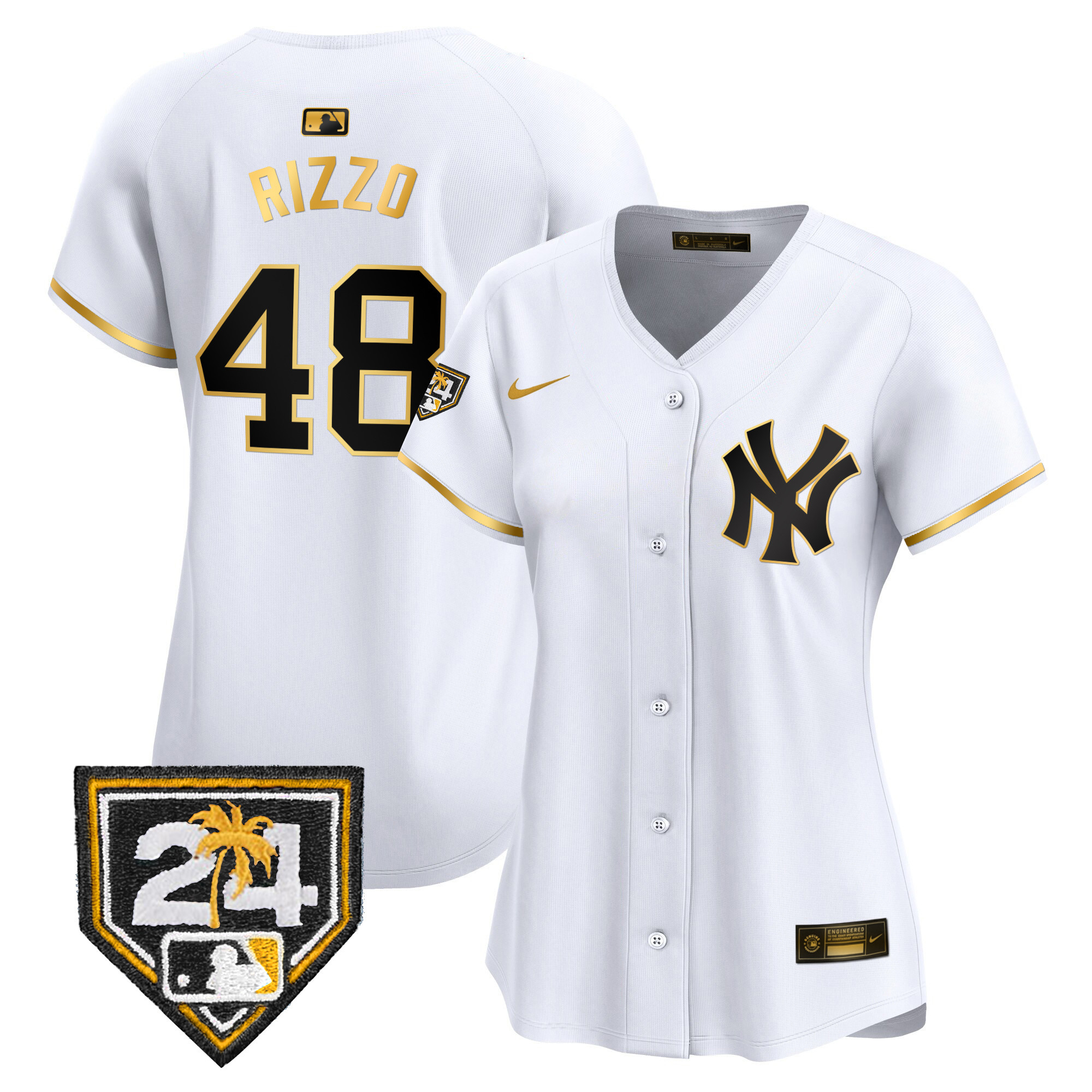 Women's New York Yankees 2024 Spring Training Patch Vapor Premier Limited Jersey - All Stitched - Image 15