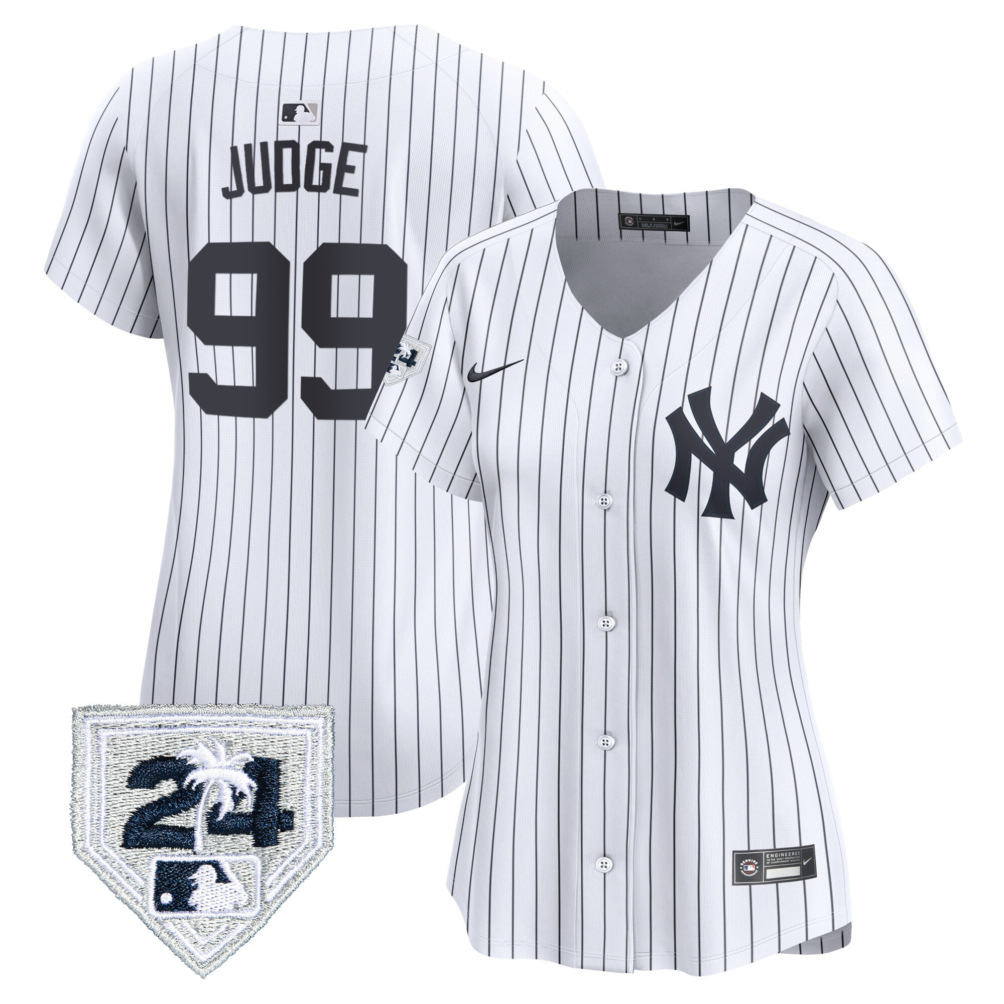 Women's New York Yankees 2024 Spring Training Patch Vapor Premier Limited Jersey - All Stitched - Image 17
