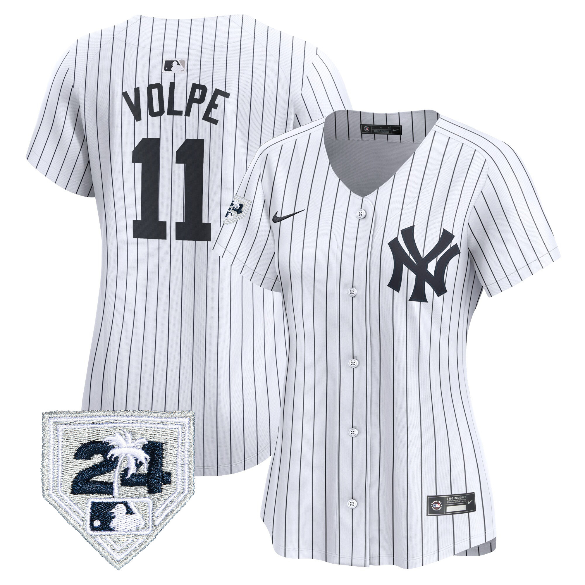 Women's New York Yankees 2024 Spring Training Patch Vapor Premier Limited Jersey - All Stitched - Image 18