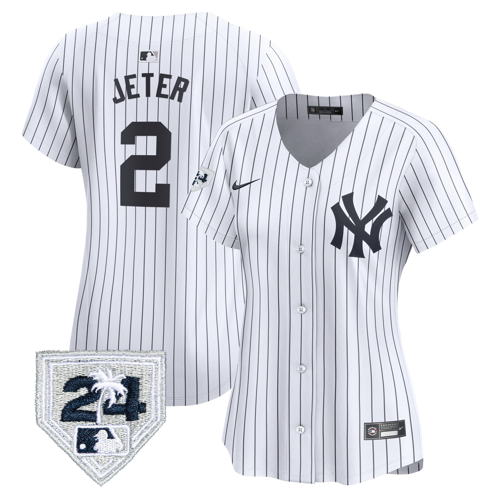 Women's New York Yankees 2024 Spring Training Patch Vapor Premier Limited Jersey - All Stitched - Image 20