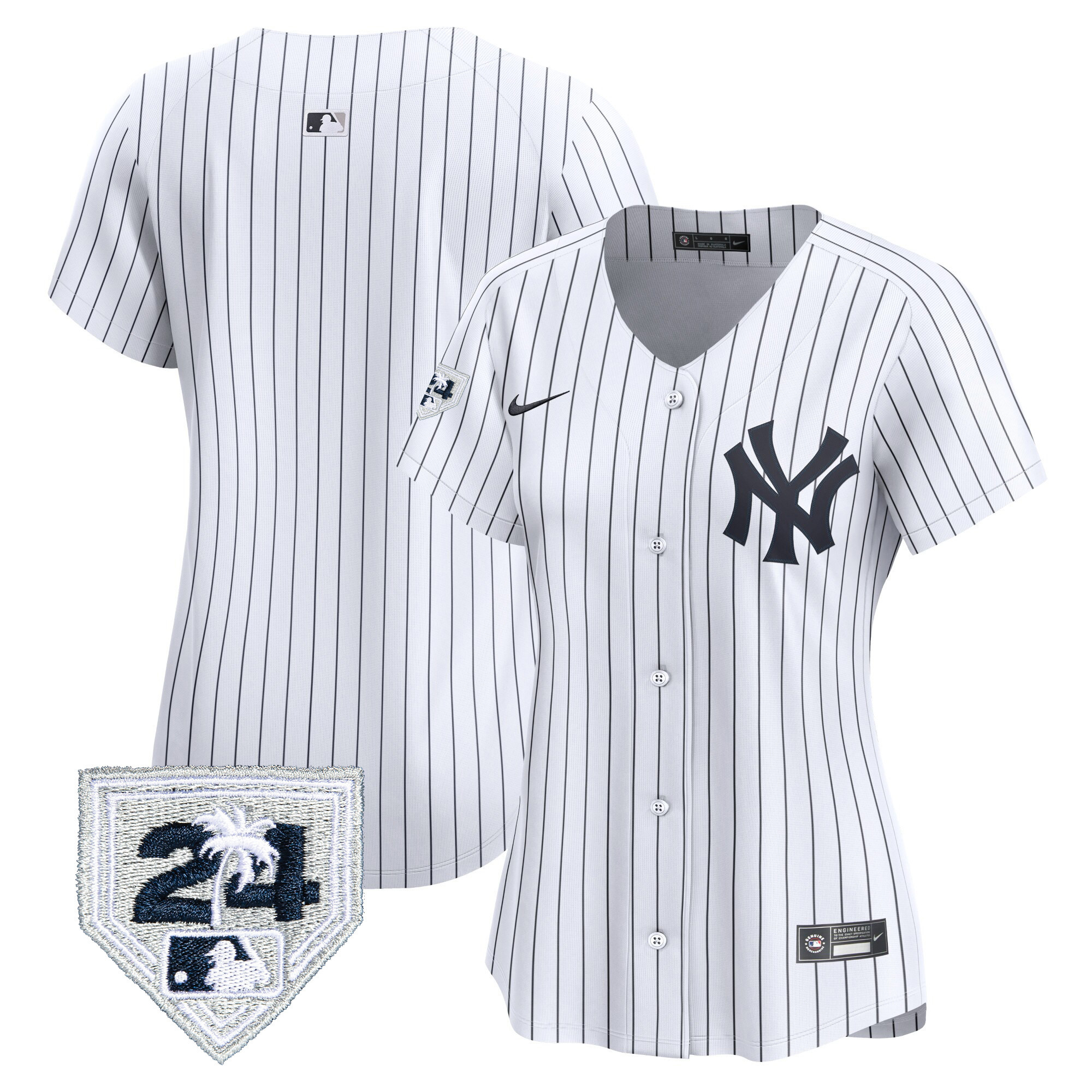 Women's New York Yankees 2024 Spring Training Patch Vapor Premier Limited Jersey - All Stitched - Image 24
