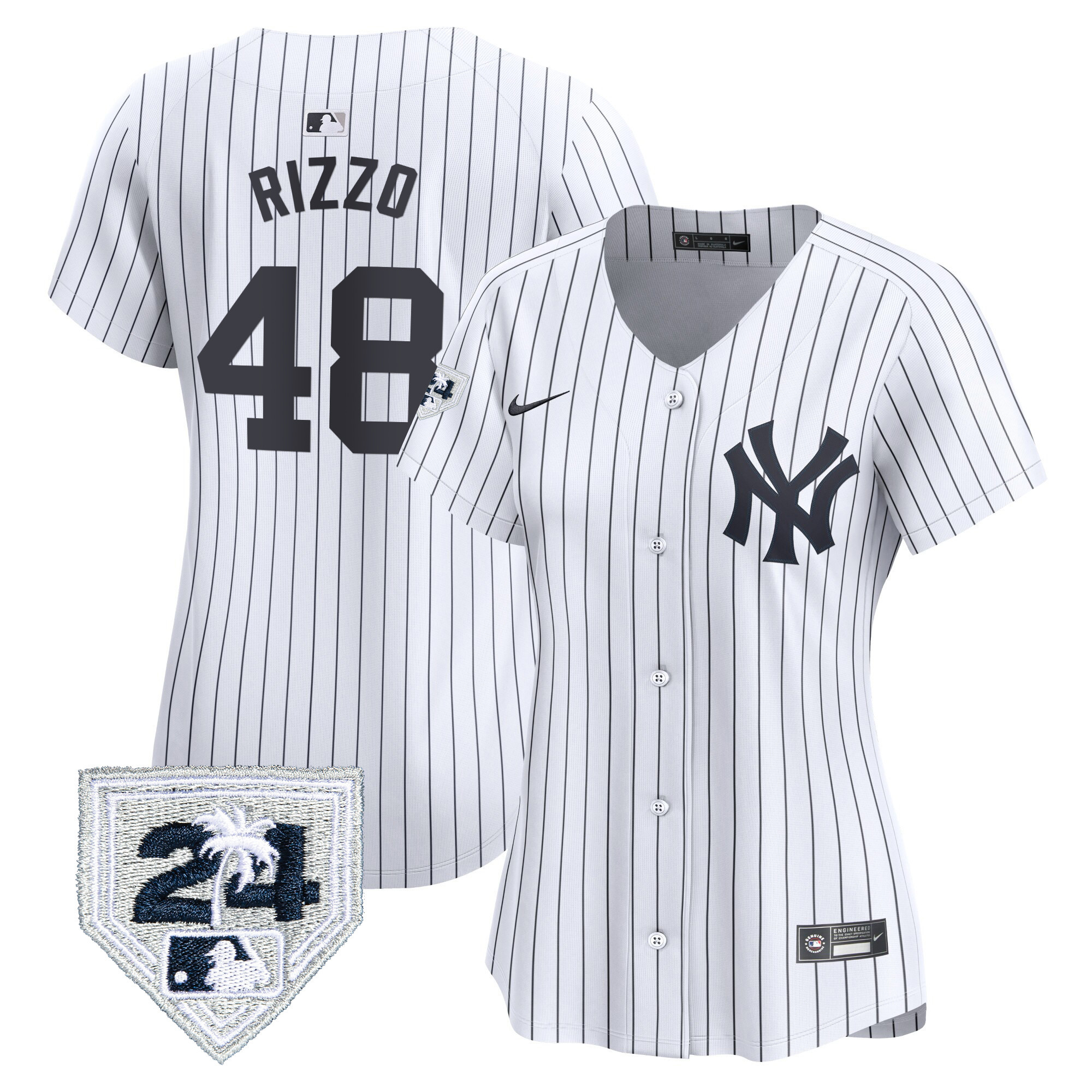 Women's New York Yankees 2024 Spring Training Patch Vapor Premier Limited Jersey - All Stitched - Image 23