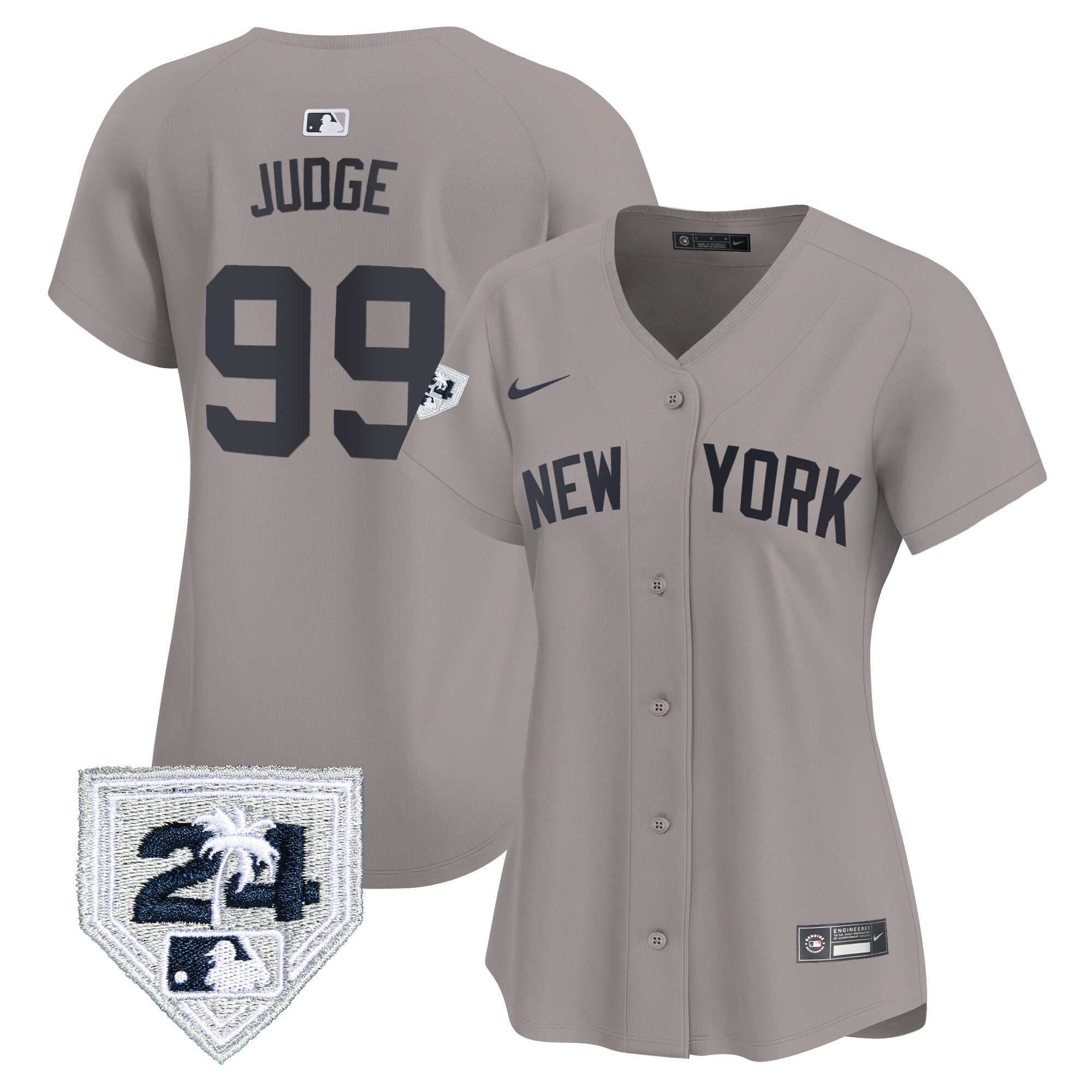 Women's New York Yankees 2024 Spring Training Patch Vapor Premier Limited Jersey - All Stitched - Image 25