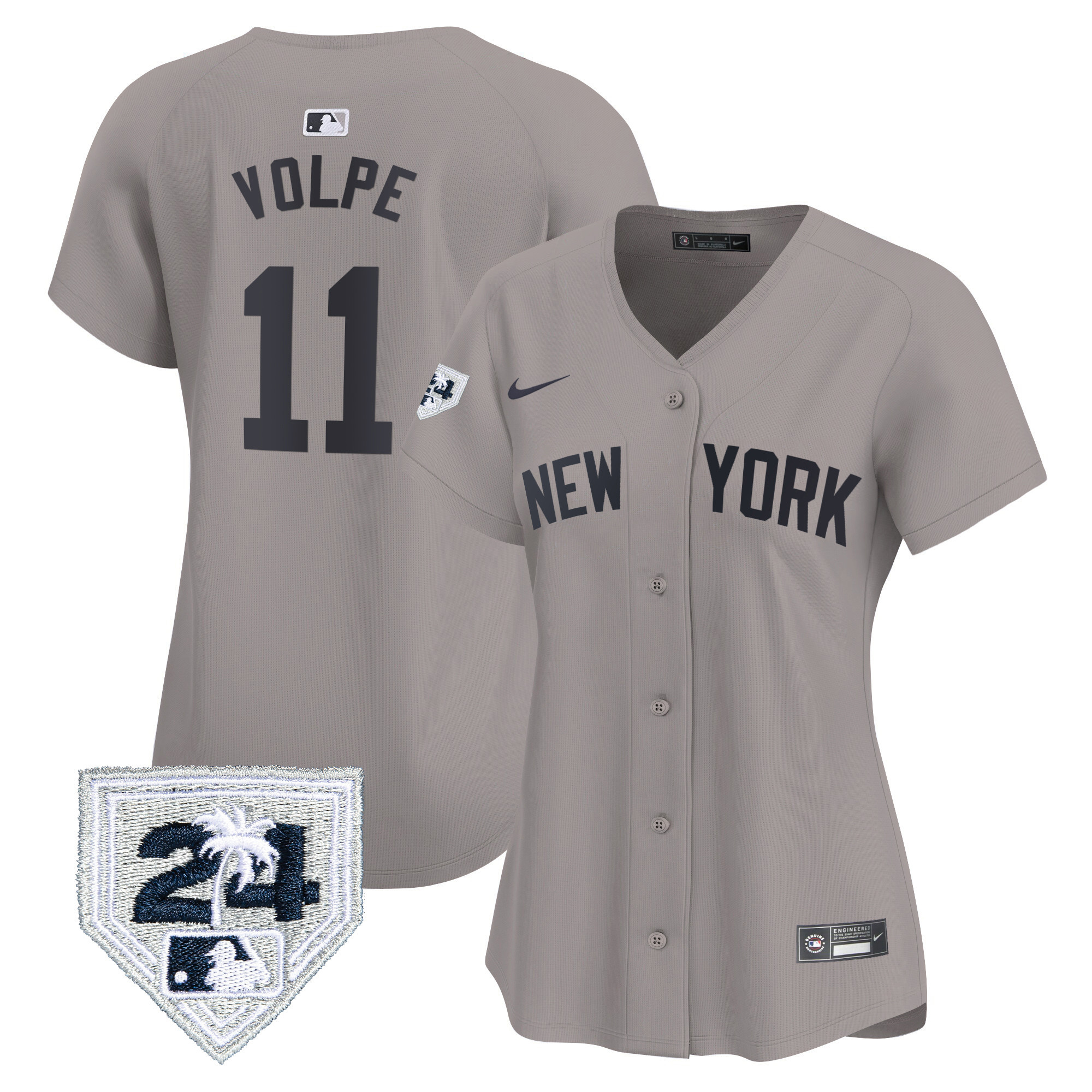 Women's New York Yankees 2024 Spring Training Patch Vapor Premier Limited Jersey - All Stitched - Image 26