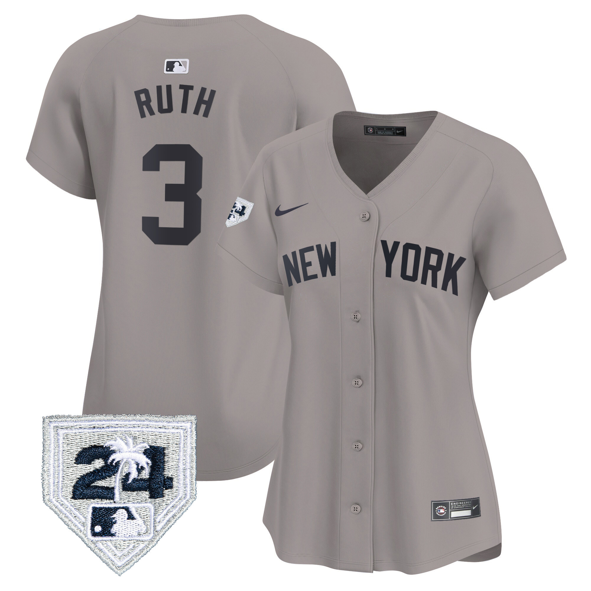 Women's New York Yankees 2024 Spring Training Patch Vapor Premier Limited Jersey - All Stitched - Image 27