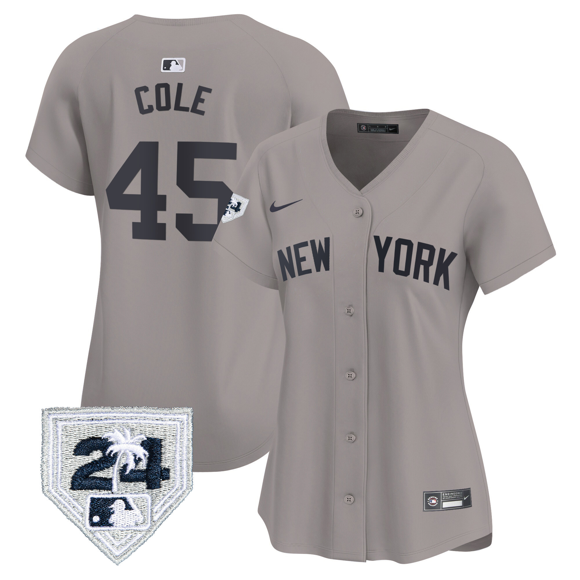 Women's New York Yankees 2024 Spring Training Patch Vapor Premier Limited Jersey - All Stitched - Image 29