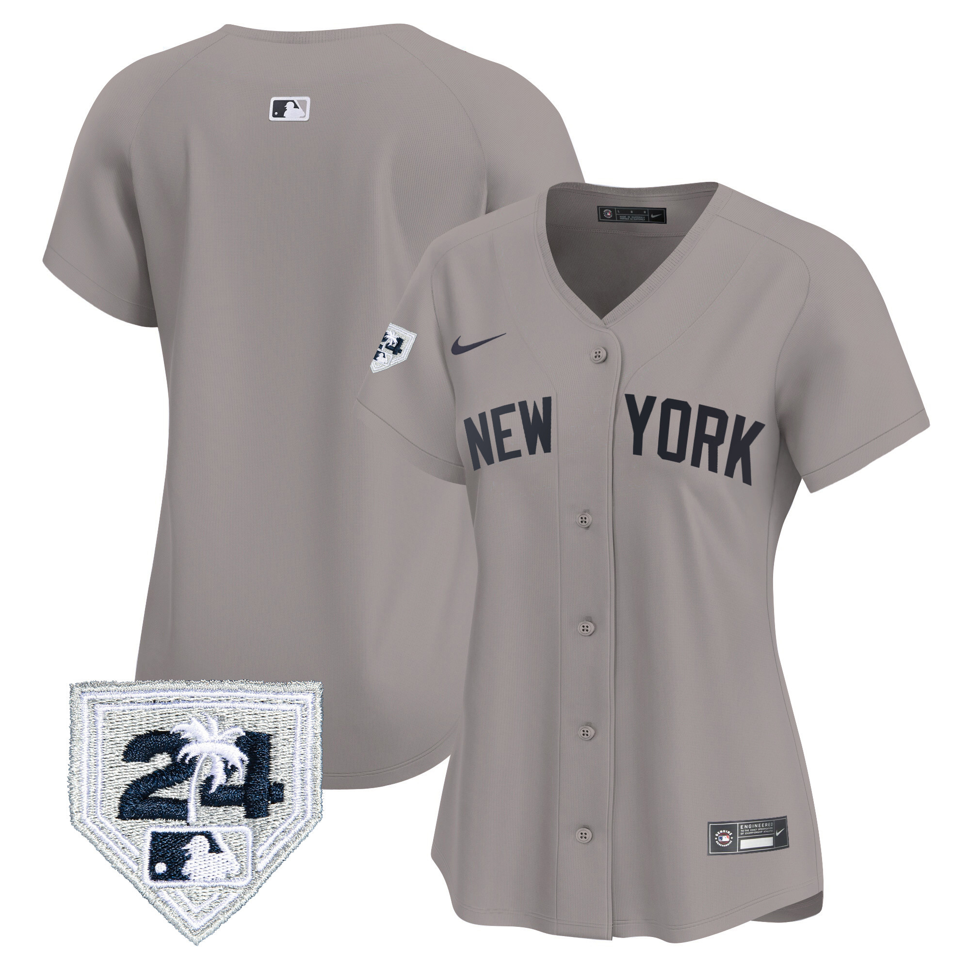 Women's New York Yankees 2024 Spring Training Patch Vapor Premier Limited Jersey - All Stitched - Image 32