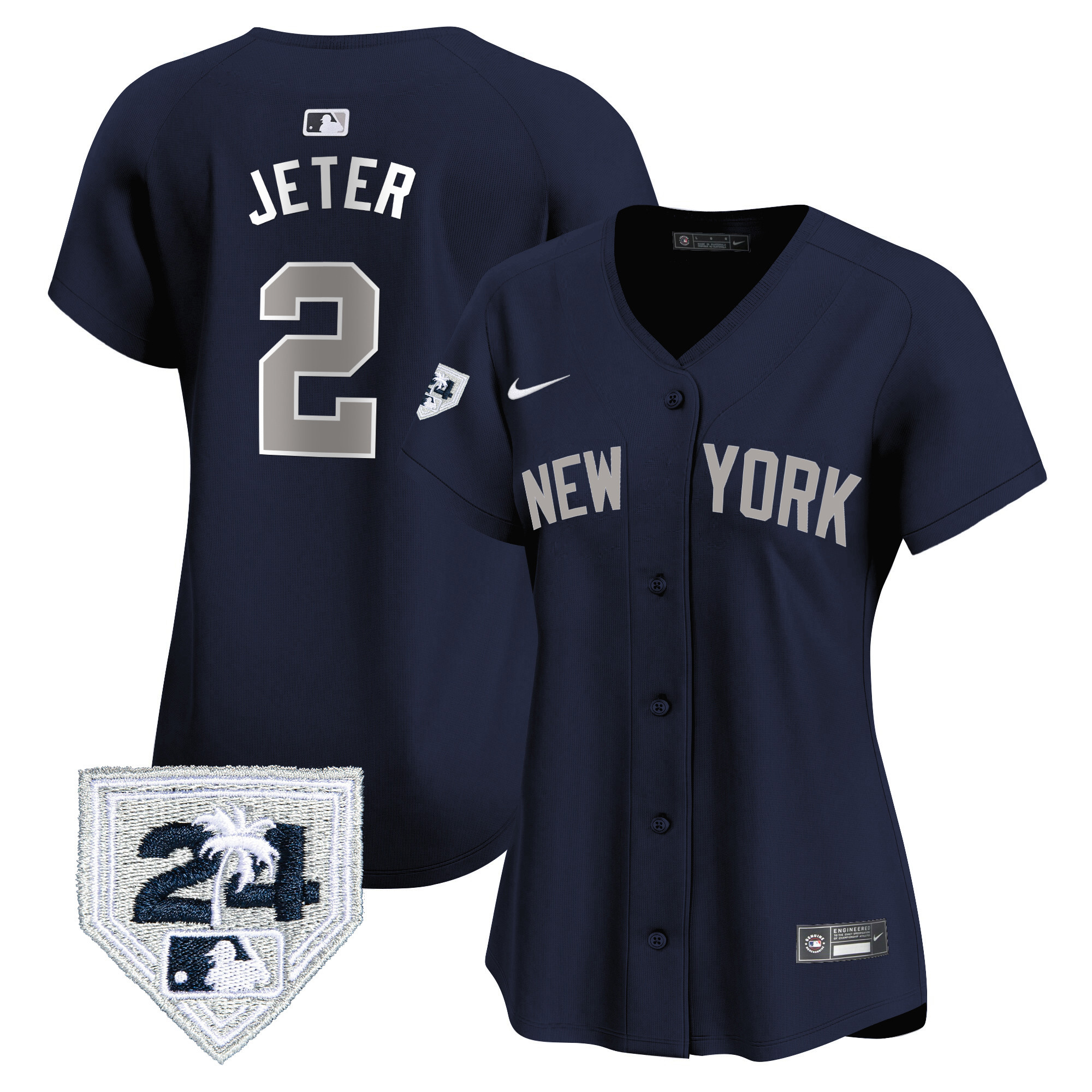 Women's New York Yankees 2024 Spring Training Patch Vapor Premier Limited Jersey - All Stitched - Image 36