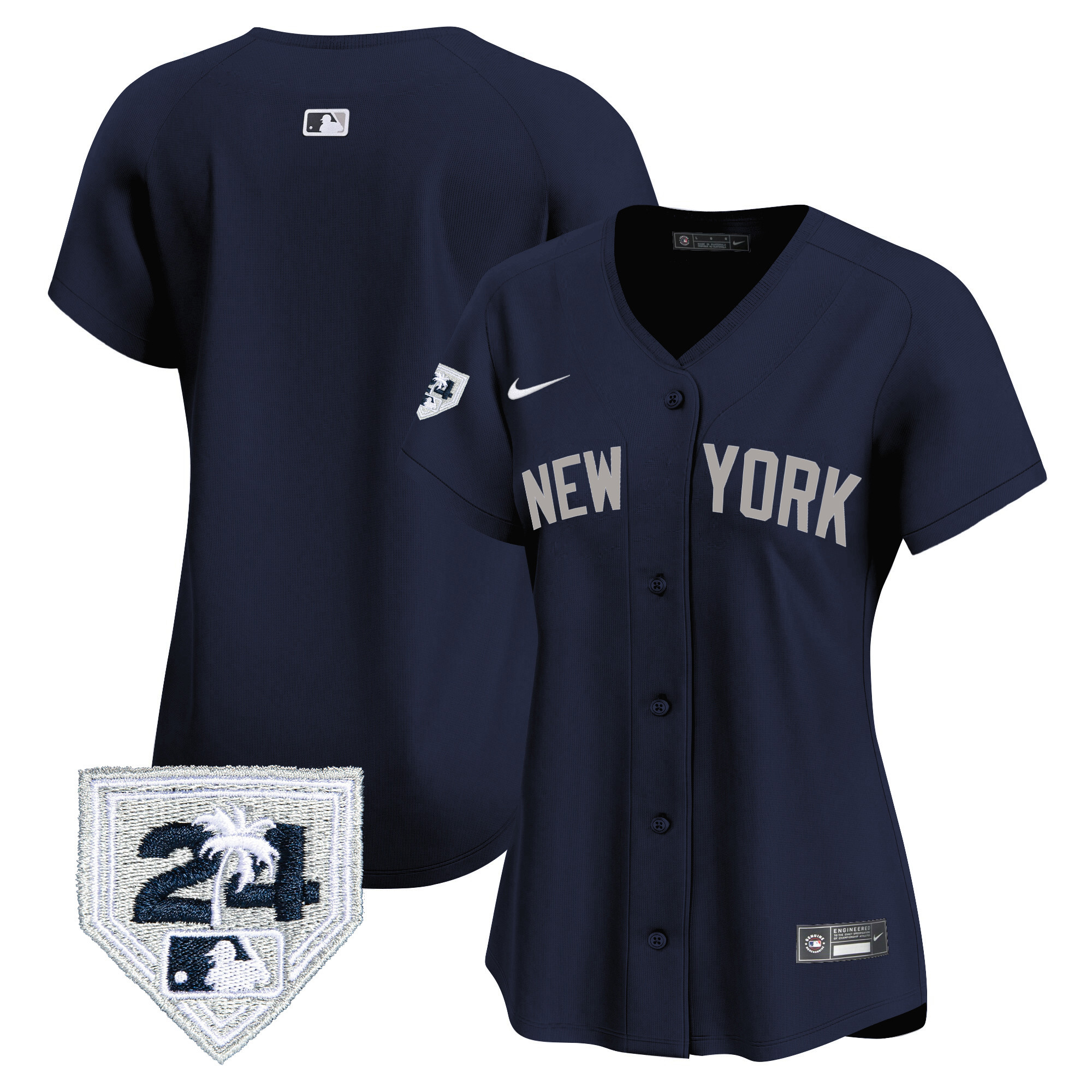 Women's New York Yankees 2024 Spring Training Patch Vapor Premier Limited Jersey - All Stitched - Image 40