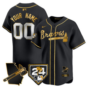 Atlanta Braves 2024 Spring Training & Georgia Patch Vapor Premier Limited Custom Jersey - All Stitched
