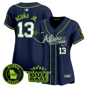 Women's Atlanta Braves Atliens Vapor Premier Limited Jersey - All Stitched