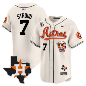 Men's Houston Astros Cactus Jack Style Vapor Premier Limited Jersey V2 - Stitched
