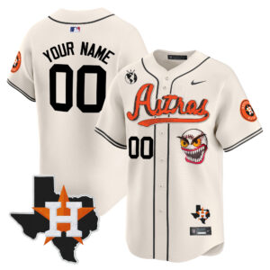 Houston Astros Cactus Jack Style Vapor Premier Limited Custom Jersey V2 - Stitched