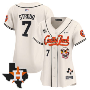 Women's Houston Astros Cactus Jack Patch Vapor Premier Limited Jersey V6 - Stitched