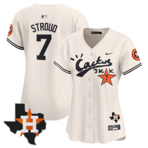 Women's Houston Astros Cactus Jack Patch Vapor Premier Limited Jersey V7 - Stitched