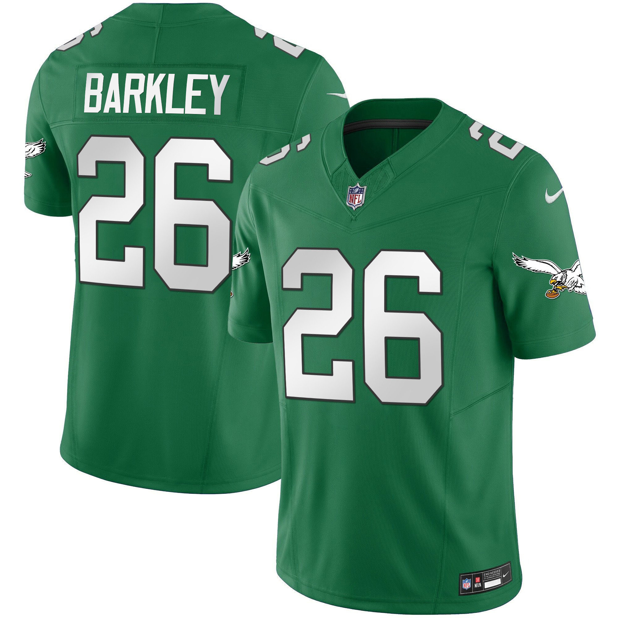 Men's Eagles Throwback Kelly Vapor Limited Jersey V2 - All Stitched - Image 6