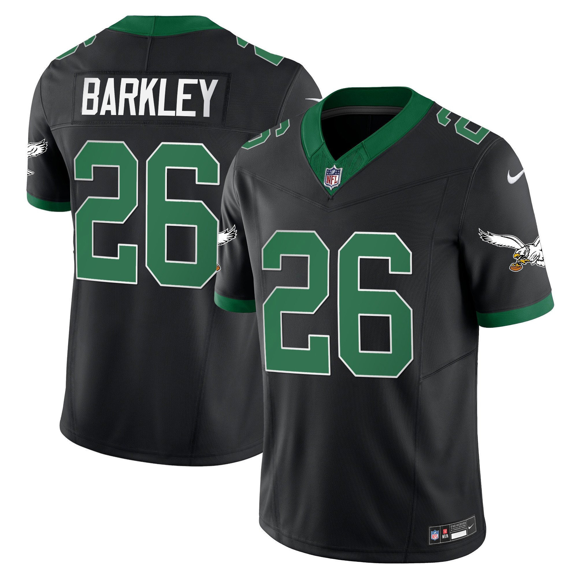 Men's Eagles Throwback Kelly Vapor Limited Jersey V2 - All Stitched - Image 11