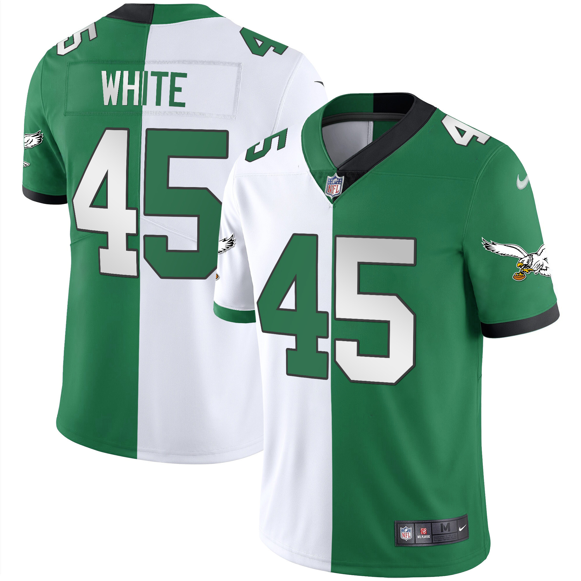 Men's Eagles Throwback Kelly Vapor Limited Jersey V2 - All Stitched - Image 18