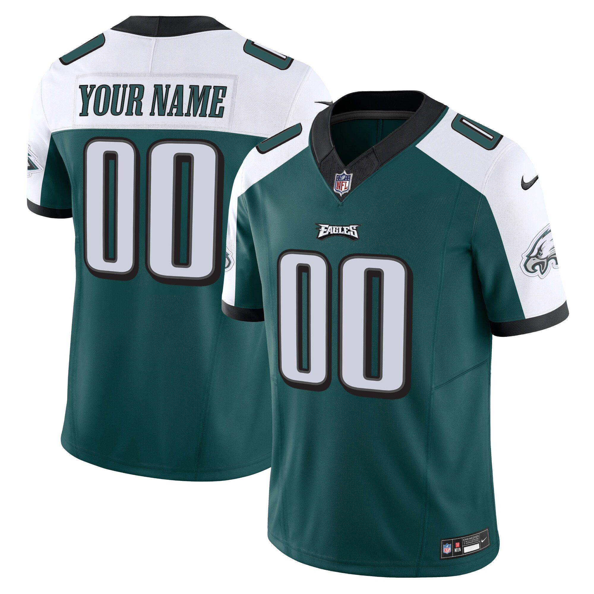 Eagles Vapor Limited Custom Jersey V2 - All Stitched - Image 4