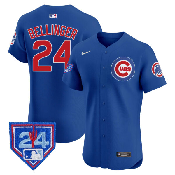 Men's Chicago Cubs 2024 Spring Training Patch Vapor Premier Elite Jersey V2 - All Stitched - Image 18