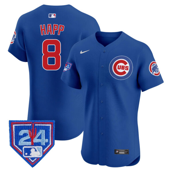 Men's Chicago Cubs 2024 Spring Training Patch Vapor Premier Elite Jersey V2 - All Stitched - Image 19