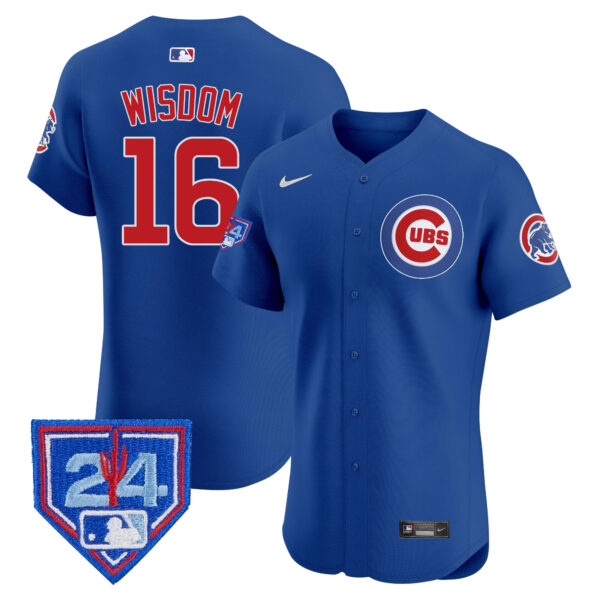 Men's Chicago Cubs 2024 Spring Training Patch Vapor Premier Elite Jersey V2 - All Stitched - Image 23