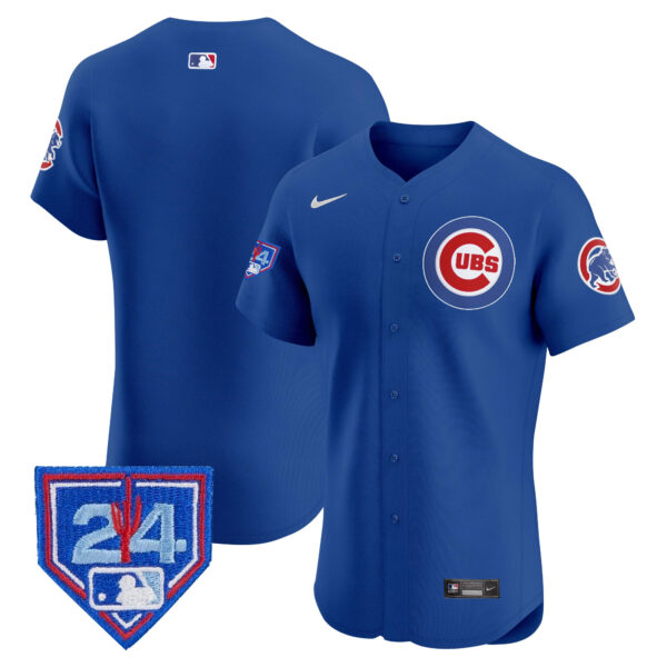 Men's Chicago Cubs 2024 Spring Training Patch Vapor Premier Elite Jersey V2 - All Stitched - Image 24