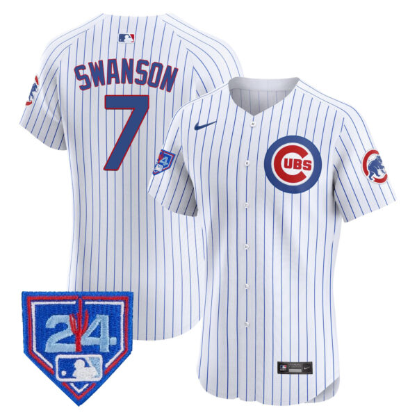Men's Chicago Cubs 2024 Spring Training Patch Vapor Premier Elite Jersey V2 - All Stitched - Image 25
