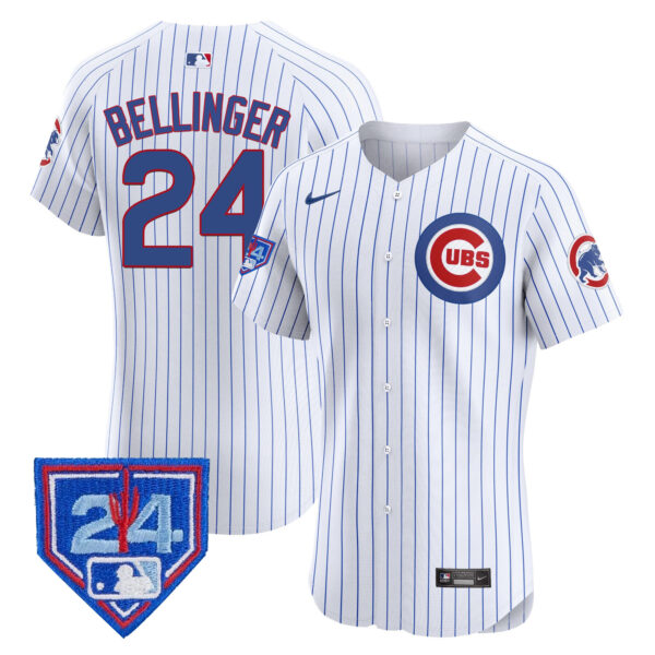 Men's Chicago Cubs 2024 Spring Training Patch Vapor Premier Elite Jersey V2 - All Stitched - Image 26
