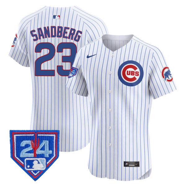 Men's Chicago Cubs 2024 Spring Training Patch Vapor Premier Elite Jersey V2 - All Stitched - Image 28