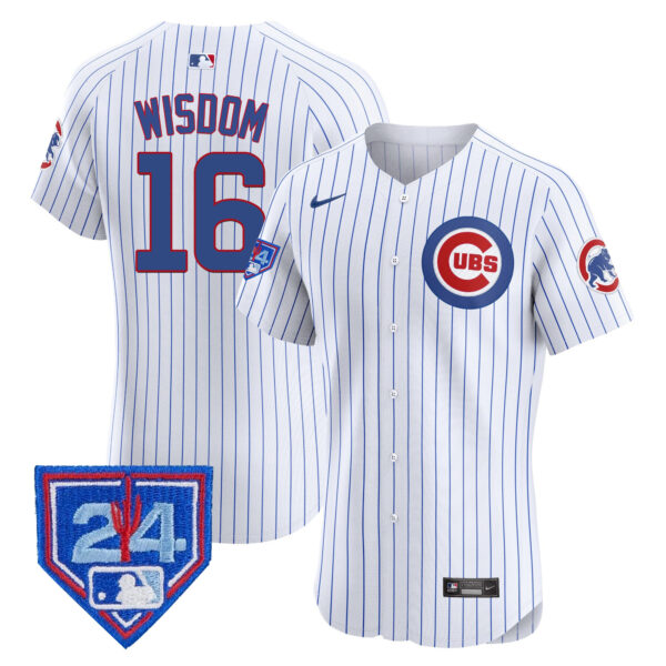 Men's Chicago Cubs 2024 Spring Training Patch Vapor Premier Elite Jersey V2 - All Stitched - Image 31
