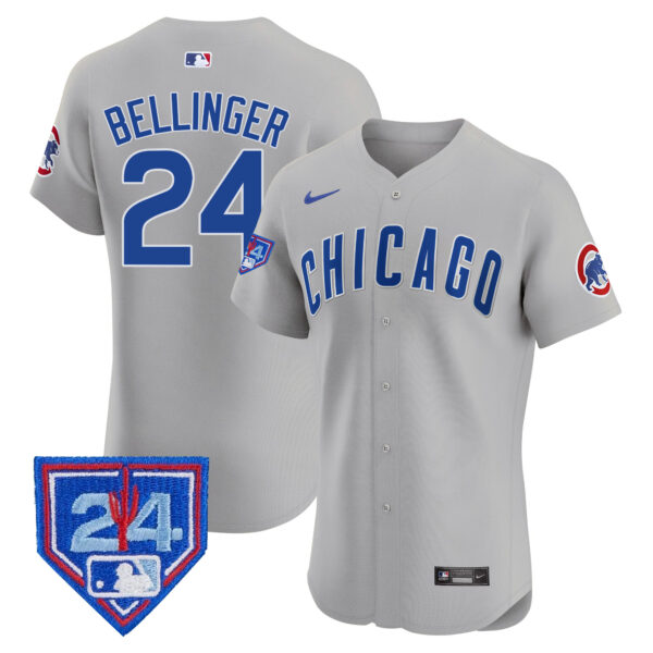 Men's Chicago Cubs 2024 Spring Training Patch Vapor Premier Elite Jersey V2 - All Stitched - Image 34