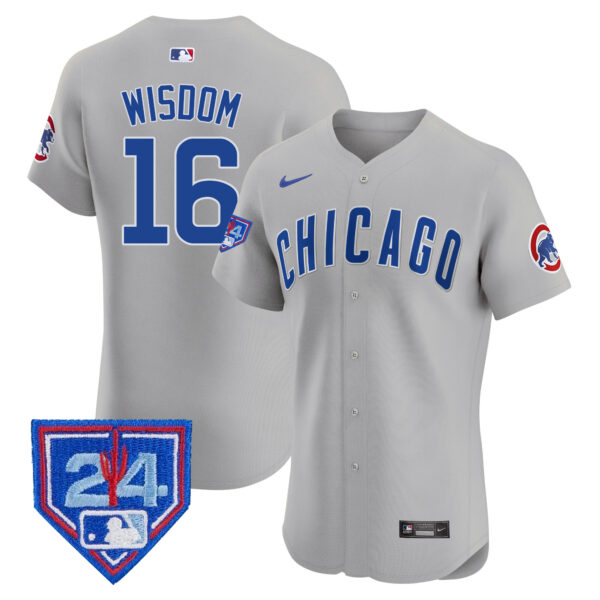 Men's Chicago Cubs 2024 Spring Training Patch Vapor Premier Elite Jersey V2 - All Stitched - Image 39