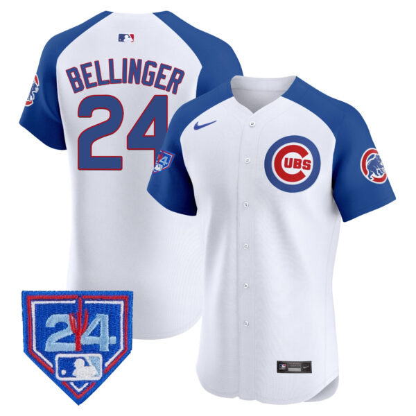 Men's Chicago Cubs 2024 Spring Training Patch Vapor Premier Elite Jersey V2 - All Stitched - Image 42