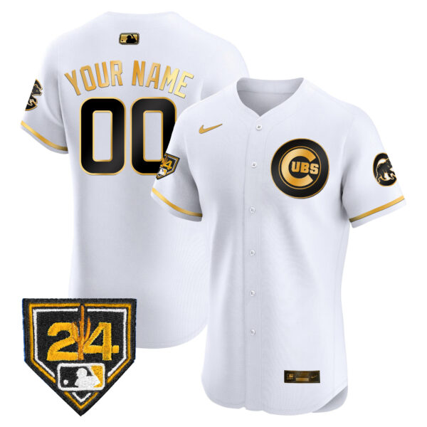 Chicago Cubs 2024 Spring Training Patch Vapor Premier Elite Custom Jersey V2 - All Stitched - Image 2